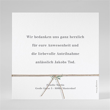 Trauerdanksagung memento - saatpapier - vue 3