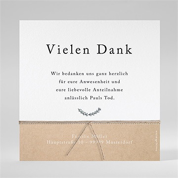 Trauerdanksagung andenken - saatpapier - vue 3