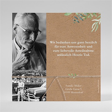 Trauerdanksagung memories - saatpapier - vue 3