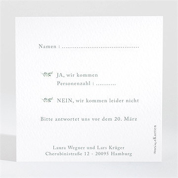 Antwortkarte Hochzeit liebessamen - Vue 2