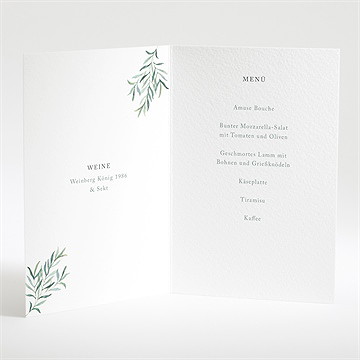 Menükarte Hochzeit liebessamen - Vue 2