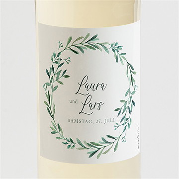 Flaschenetikett Hochzeit liebessamen