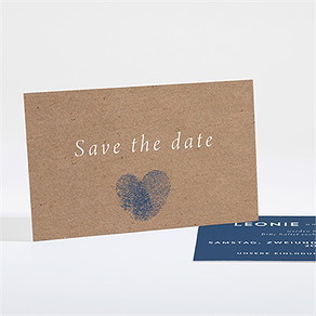 Save the Date Karte einzigartige fingerabdrücke