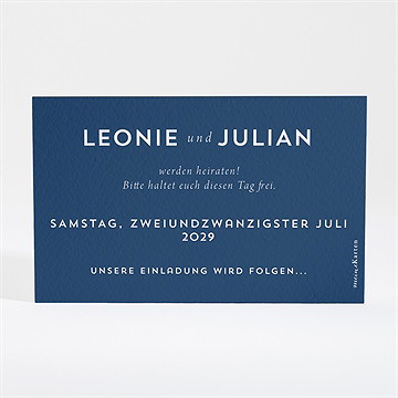 Save the Date Karte einzigartige fingerabdrücke - Vue 2