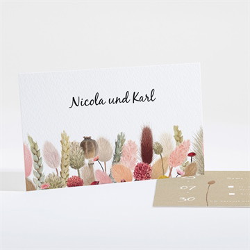 Antwortkarte Hochzeit Feldblumenstrauß