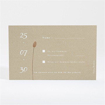 Antwortkarte Hochzeit feldblumenstrauß - Vue 2