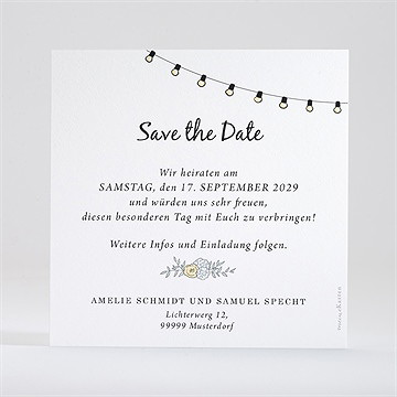 Save the Date Karte liebespaar - Vue 2