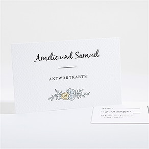 Antwortkarte Hochzeit liebespaar