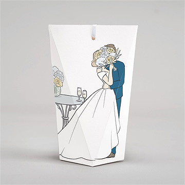 Geschenkbox Hochzeit liebespaar - schachtel - Vue 4