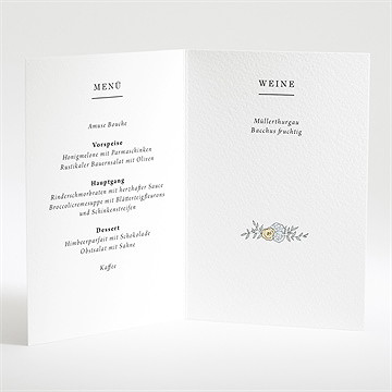 Menükarte Hochzeit liebespaar - Vue 2