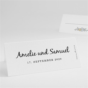 Tischkarte Hochzeit liebespaar