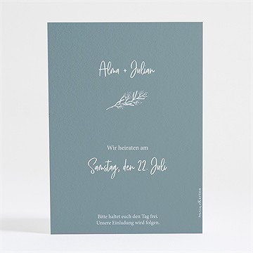 Save The Date Karte Liebeszeichnung - Vue 2