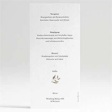 Menükarte Hochzeit feldblumenstrauß - Vue 2