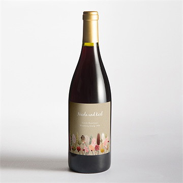 Flaschenetikett Hochzeit feldblumenstrauß - Vue 2