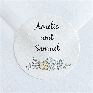 Aufkleber Hochzeit liebespaar