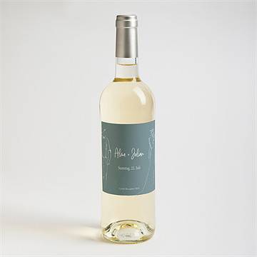 Flaschenetikett Hochzeit liebeszeichnung - Vue 2