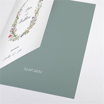 Kirchenheft Hochzeit gravur mit ländlichem motiv - Vue 2