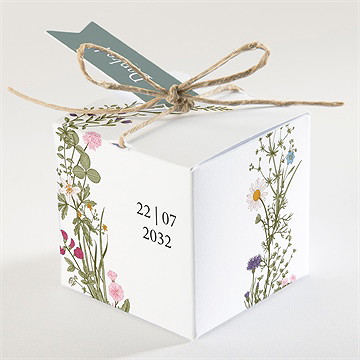 Geschenkbox Hochzeit gravur mit ländlichem motiv - Vue 2