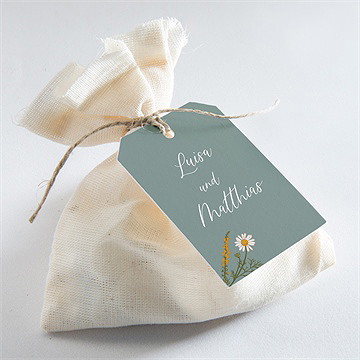 Geschenkanhänger Hochzeit gravur mit ländlichem motiv - Vue 2