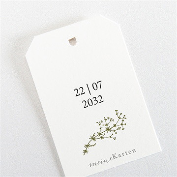 Geschenkanhänger Hochzeit gravur mit ländlichem motiv - Vue 3