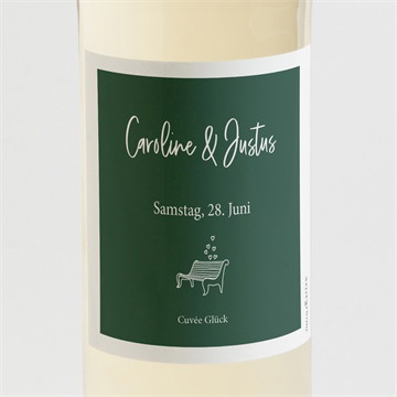 Flaschenetikett Hochzeit Samenliebe