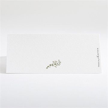 Tischkarte Hochzeit gravur mit ländlichem motiv - Vue 2