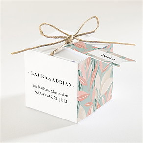 Geschenkbox Hochzeit blättersamen