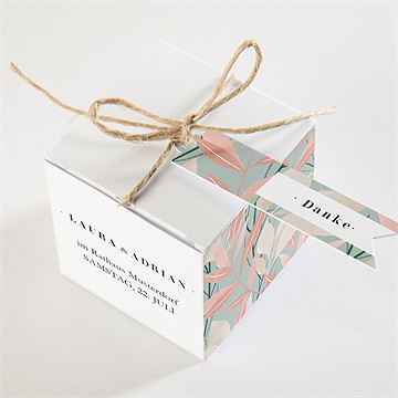 Geschenkbox Hochzeit blättersamen - Vue 3