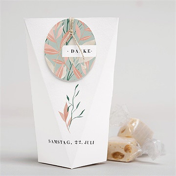 Geschenkbox Hochzeit Blättersamen - Schachtel