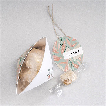 Geschenkbox Hochzeit Blättersamen - Schachtel - Vue 3