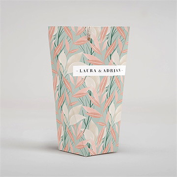 Geschenkbox Hochzeit Blättersamen - Schachtel - Vue 4