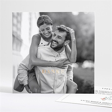 Dankeskarte Hochzeit Blättersamen