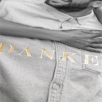 Dankeskarte Hochzeit Blättersamen - Vue 2