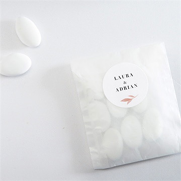 Aufkleber Hochzeit Blättersamen - Vue 4