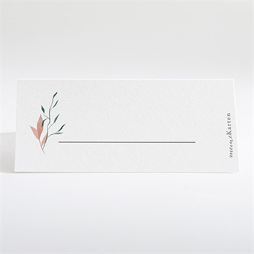 Tischkarte Hochzeit blättersamen - Vue 2