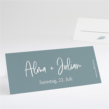 Tischkarte Hochzeit liebeszeichnung