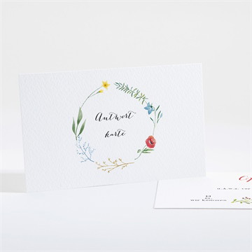 Antwortkarte Hochzeit frühlingsgefühle - schachtel