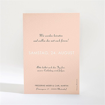 Save the Date Karte behutsamkeit - Vue 2