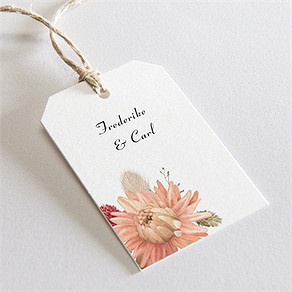 Geschenkanhänger Hochzeit behutsamkeit