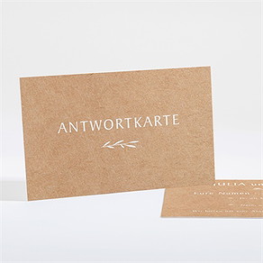 Antwortkarte Hochzeit boheme schick