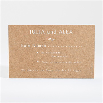 Antwortkarte Hochzeit boheme schick - Vue 2