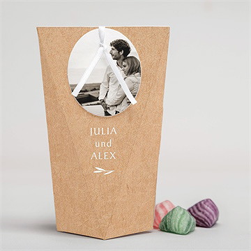 Geschenkbox Hochzeit boheme schick - schachtel