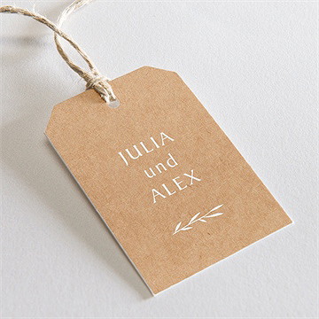 Geschenkanhänger Hochzeit boheme schick