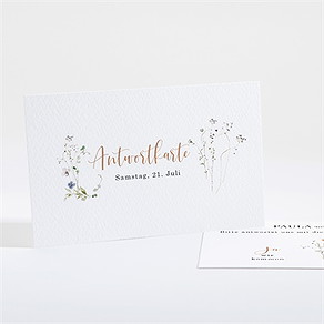 Antwortkarte Hochzeit zu zweit