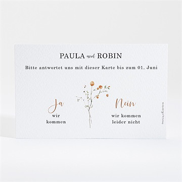 Antwortkarte Hochzeit zu zweit - Vue 2