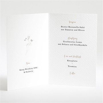 Menükarte Hochzeit zu zweit - Vue 2