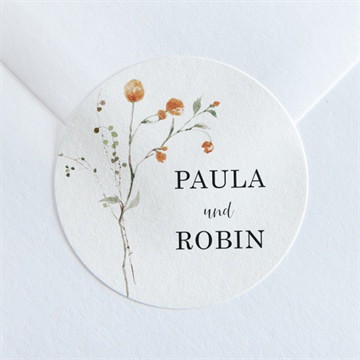 Aufkleber Hochzeit zu zweit