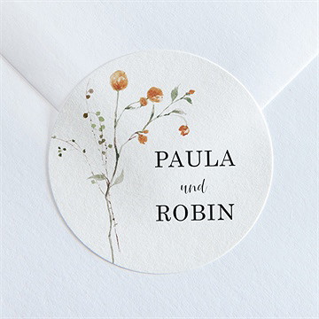 Aufkleber Hochzeit zu zweit