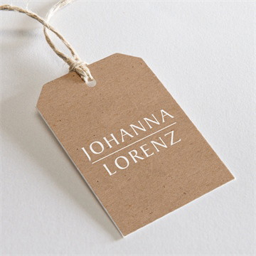 Geschenkanhänger Hochzeit blätterschmuck - magnet