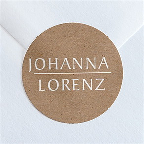 Aufkleber Hochzeit blätterschmuck